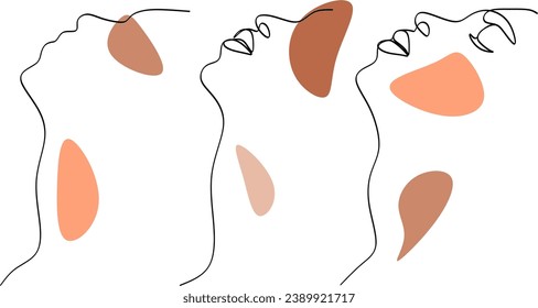 Línea continua de un cuerpo masculino. Retrato vectorial de un hombre fuerte. Diseño minimalista vectorial para arte en la pared, impresión, tarjeta, afiche.