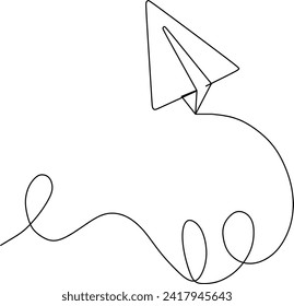continuous line of message plane paths