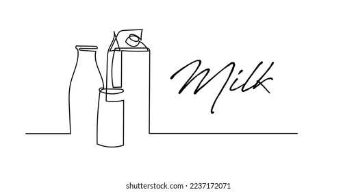 continuous line milk 