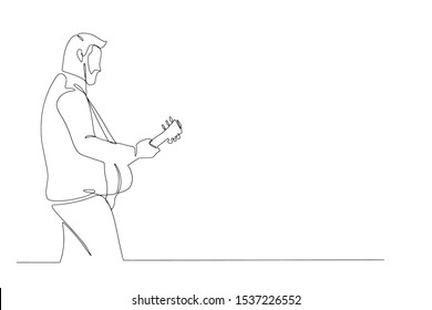 Continuous line, musicians, live performances, concerts, international music, jazz entertainment
Design style hand drawn vector illustration