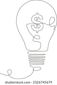 continuous line of pregnant woman inside lamp
