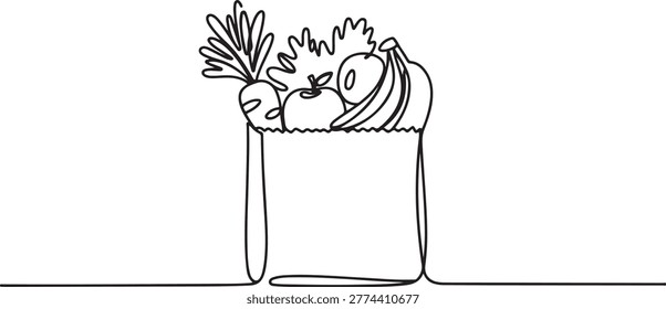 Continuous line sketch drawing