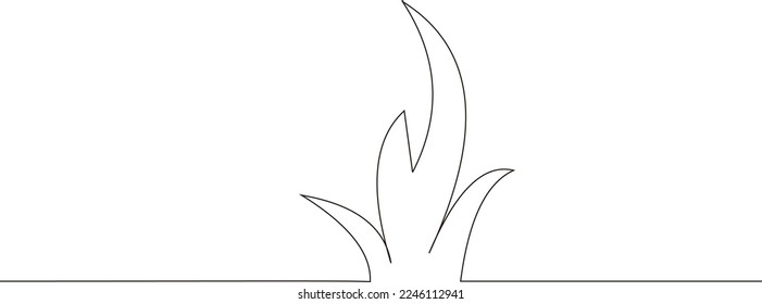continuous line of sprout vector growing plantation and agriculture logo