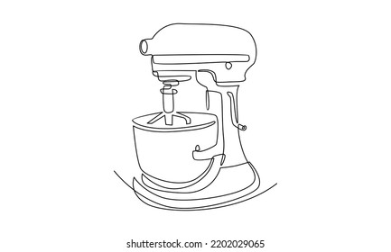 continuous line of Stand mixer. Home appliance, kitchen, electrical, food processor, kitchenware