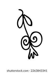 Continuous line stylized pomegranate drawing. Perfect for tee, stickers, print. Isolated vector illustration for decor and design.


