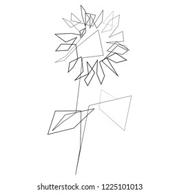 Download Sunflower Line Drawing Images, Stock Photos & Vectors ...