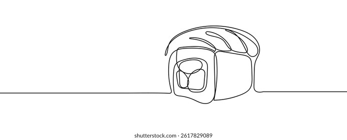 Continuous line sushi Japanese food Simple lines, transparent background. - Powered by Shutterstock - Get 15% off with code: PIKWIZARD15
