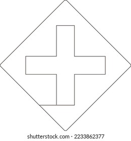 símbolo de tráfico de línea continua logotipo fondo blanco negro