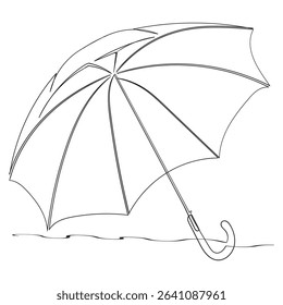  continuous line Umbrella icon umbrella sign icon