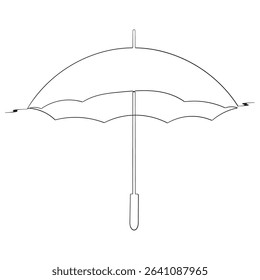  continuous line Umbrella icon umbrella sign icon