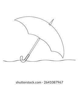  continuous line Umbrella icon umbrella sign icon