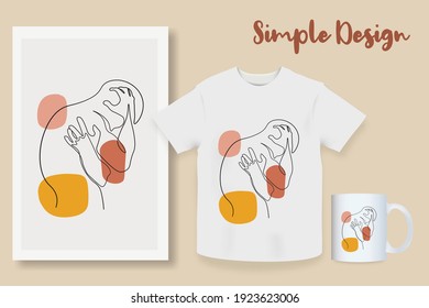 Continuous line Woman is sad, Depression, Stress, Anxiety problem, Health problem Simple line Hand drawn style illustration vector