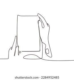 continuous line of women carrying trophies