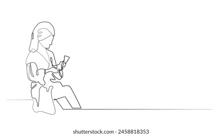 continuous line of young woman holding beauty products.one line drawing of woman after bathing in towel clothes.women's skin care,beauty care