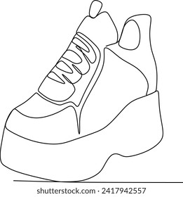 continuous line of youth shoes
