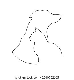 Continuas líneas, gatos y perros se aman.
