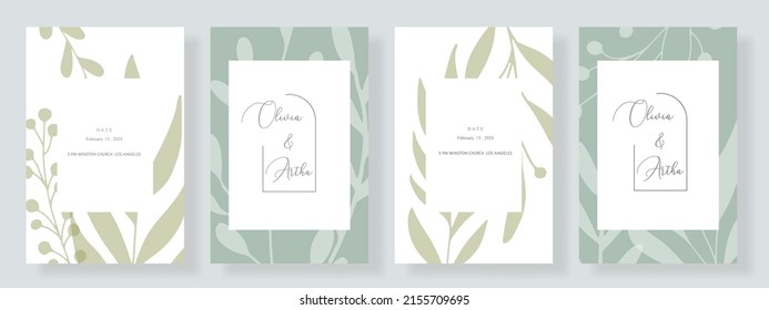 continuous lines flower flora logo wedding greeting card bride and groom invitation card vector illustration