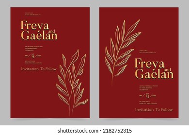 continuous lines flower flora logo wedding greeting card bride and groom invitation card vector illustration