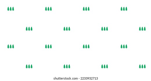 
A continuous and modern pattern with a Christmas tree drawn on it, green trees and background easily changeable color, print for textile, wrapping paper, wallpaper