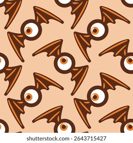 Um motivo contínuo mostrando olhos como asas, mesclando intriga com mistério. Seu design combina estilo gótico e brincalhão, ideal para projetos de tecido exclusivos ou cenários artísticos.