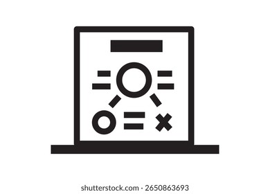 continuous one line art of ambulance analysis app design 