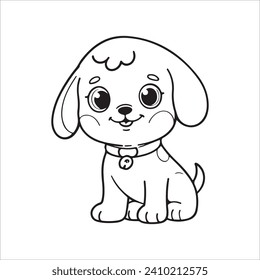 Continuous one line art of dog and cat vector illustration. 
