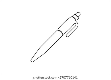 Dibujo continuo del arte de una línea del diseño de la pluma. diseño del arte de la línea de la pluma para la Ilustración vectorial simple