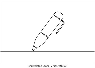 Dibujo continuo del arte de una línea del diseño de la pluma. diseño del arte de la línea de la pluma para la Ilustración vectorial simple