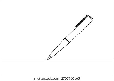 Dibujo continuo del arte de una línea del diseño de la pluma. diseño del arte de la línea de la pluma para la Ilustración vectorial simple