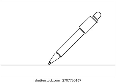 Dibujo continuo del arte de una línea del diseño de la pluma. diseño del arte de la línea de la pluma para la Ilustración vectorial simple