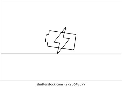 Dibujo continuo del arte de una línea de la Ilustración vectorial con la muestra del perno
