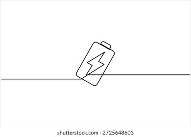 Dibujo continuo del arte de una línea de la Ilustración vectorial con la muestra del perno