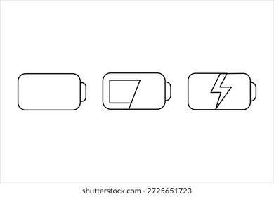 Desenho contínuo de uma linha de arte de design de símbolo de bateria ilustração de arte vetorial
