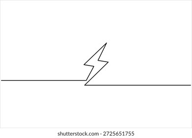 Dibujo continuo de una línea de arte de la ilustración de Arte vectorial de diseño de símbolo de batería