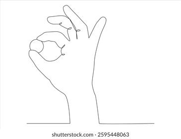  Continuous one line art of hand with Coin money.