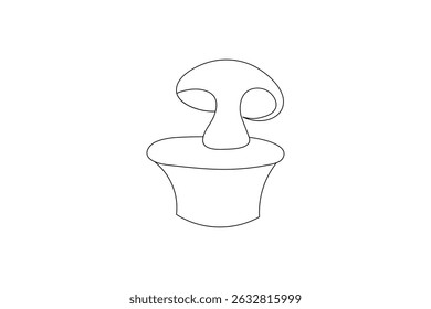 Arte continuo de una línea de diseño de Ilustración vectorial de setas
