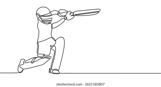 Continuous One Line Art Style Man Playing Softball Glove and Ball. Sport Activity Minimal Vector.