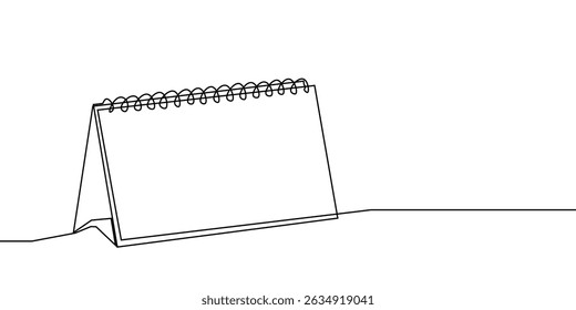 continuous one line calendar art agenda icon time illustration schedule sketch. outline art line calendar event calender lineart paper date appointment holiday business vector day diary month office