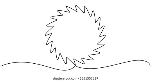 Traçado de círculo contínuo de uma linha, Quadro de círculo desenhado à mão em fundo branco, Desenho contínuo de uma linha de círculo preto rabisco, Desenho de linha editável contínuo de quadro redondo. Desenho de uma linha 