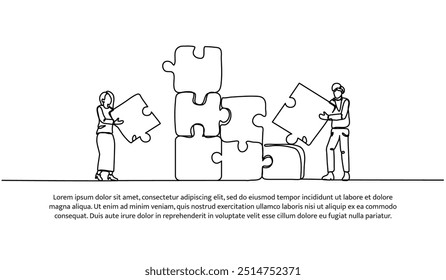 Continuous one line design of cooperation to increase. Minimalist style vector illustration on white background.