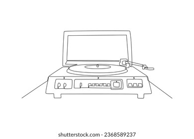 Concepto de estilo de dibujo continuo de una línea de 90. Ilustración del vector Doodle.
