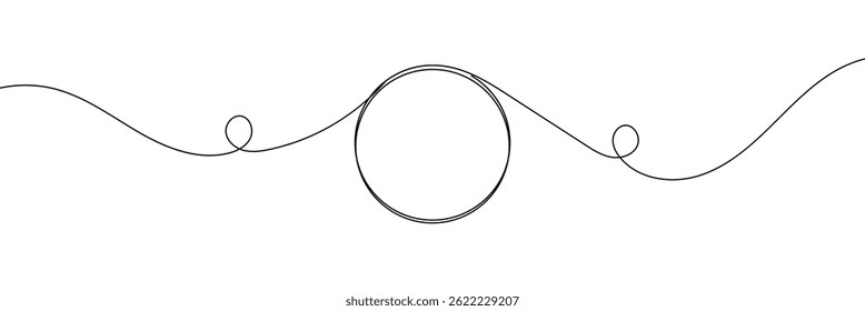 Continuous one line drawing abstract music note background, notes vector illustration. EPS 10 . 