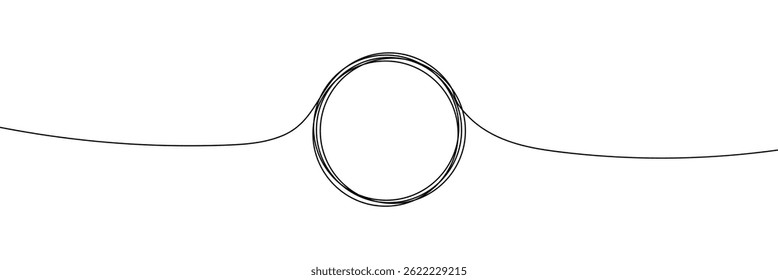 Continuous one line drawing abstract music note background, notes vector illustration. EPS 10 . 
