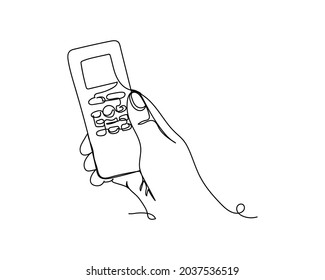 Continuous one line drawing of adjusting temperature control icon in silhouette on a white background. Linear stylized.