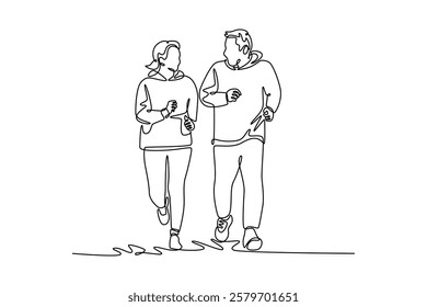 Continuous one line drawing autumnal lifestyle concept. Doodle vector illustration.