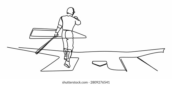 Continuous one line drawing