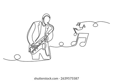 Continuous one line drawing of Business woman. Single line drawing illustration of Lady entrepreneur. Professional executive manager concept vector art. Doodle line illustration.