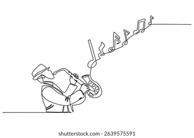 Continuous one line drawing of Business woman. Single line drawing illustration of Lady entrepreneur. Professional executive manager concept vector art. Doodle line illustration.
