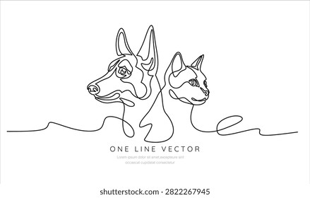 Continuous one line drawing