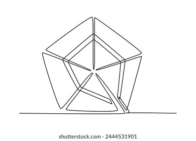 Continuous one line drawing charts, diagrams, schemes, graphs concept for business presentation. Doodle vector illustration.	